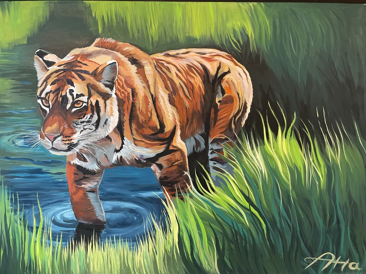 Tiger at the Water's Edge